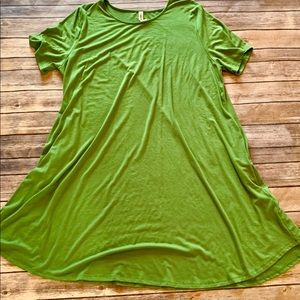 Zenana Green Swing Dress 3X